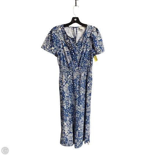 Jumpsuit By Anthropologie In Blue & White, Size: Xs