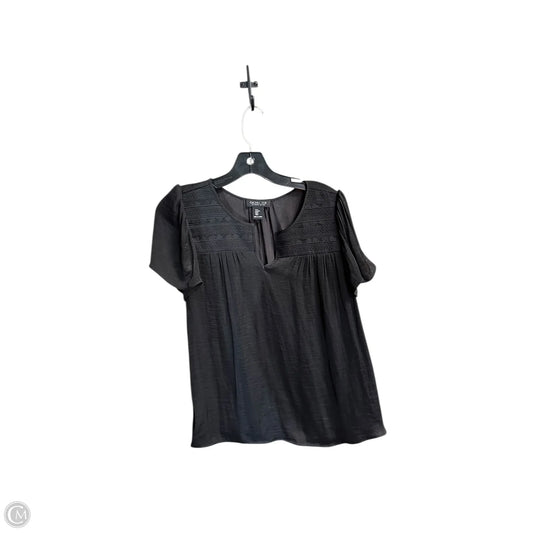 Top Short Sleeve By Rachel Zoe In Black, Size: M