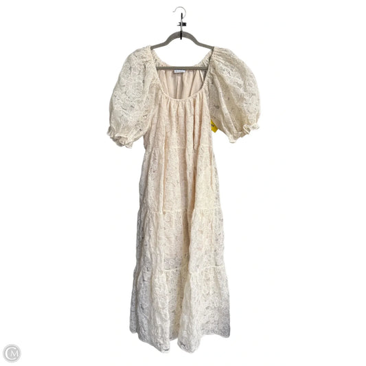 Dress Casual Maxi By Clothes Mentor In Cream, Size: M