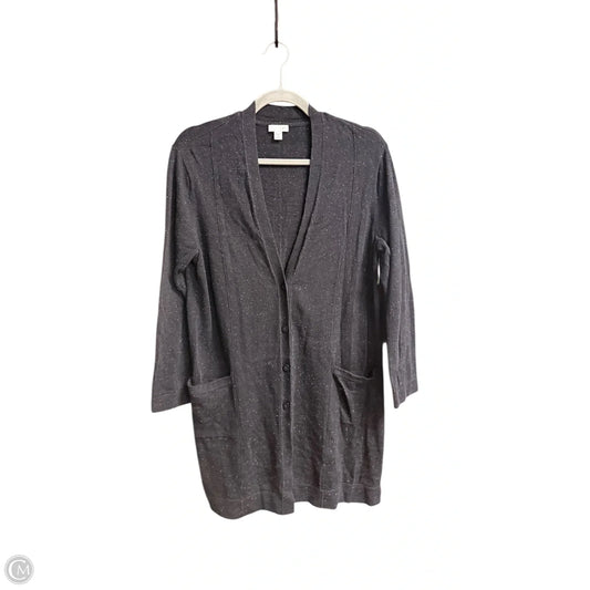 Sweater Cardigan By J. Jill In Grey, Size: Mp