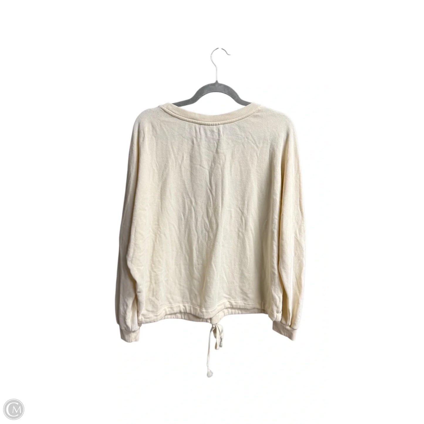 Top Long Sleeve By Anthropologie In Cream, Size: M