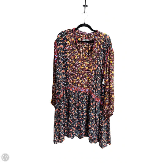 Dress Casual Short By Anthropologie In Floral Print, Size: L