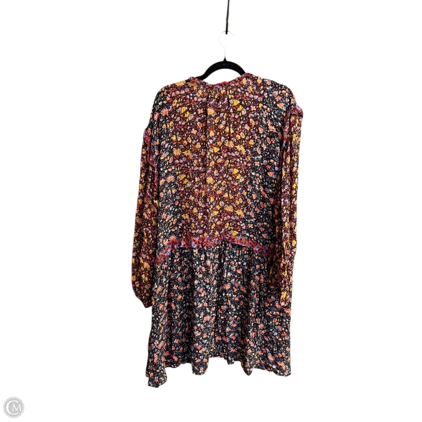 Dress Casual Short By Anthropologie In Floral Print, Size: L