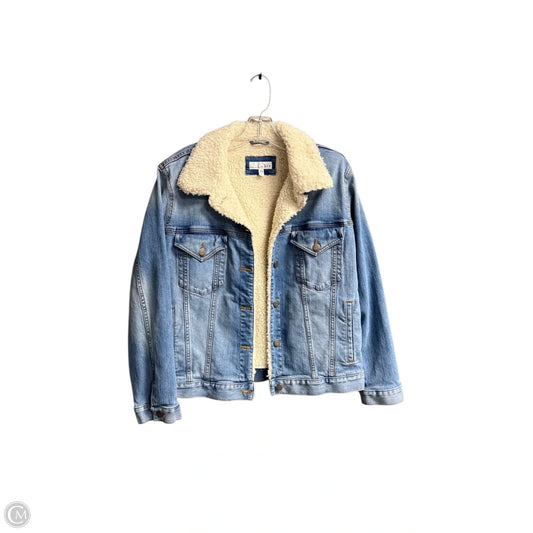 Jacket Denim By Loft In Blue Denim, Size: L