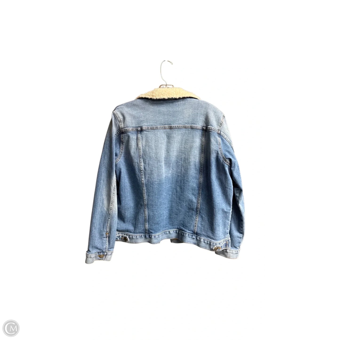 Jacket Denim By Loft In Blue Denim, Size: L