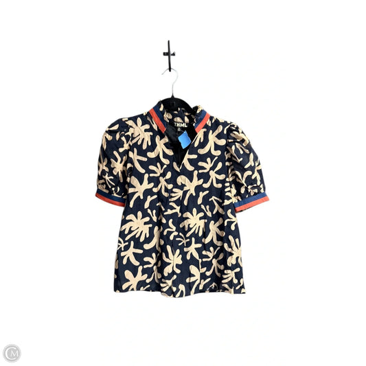Top Short Sleeve By Thml In Multi-colored, Size: Xs