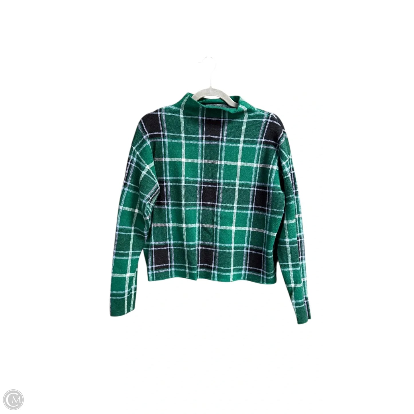 Sweater By Tahari In Plaid Pattern, Size: M