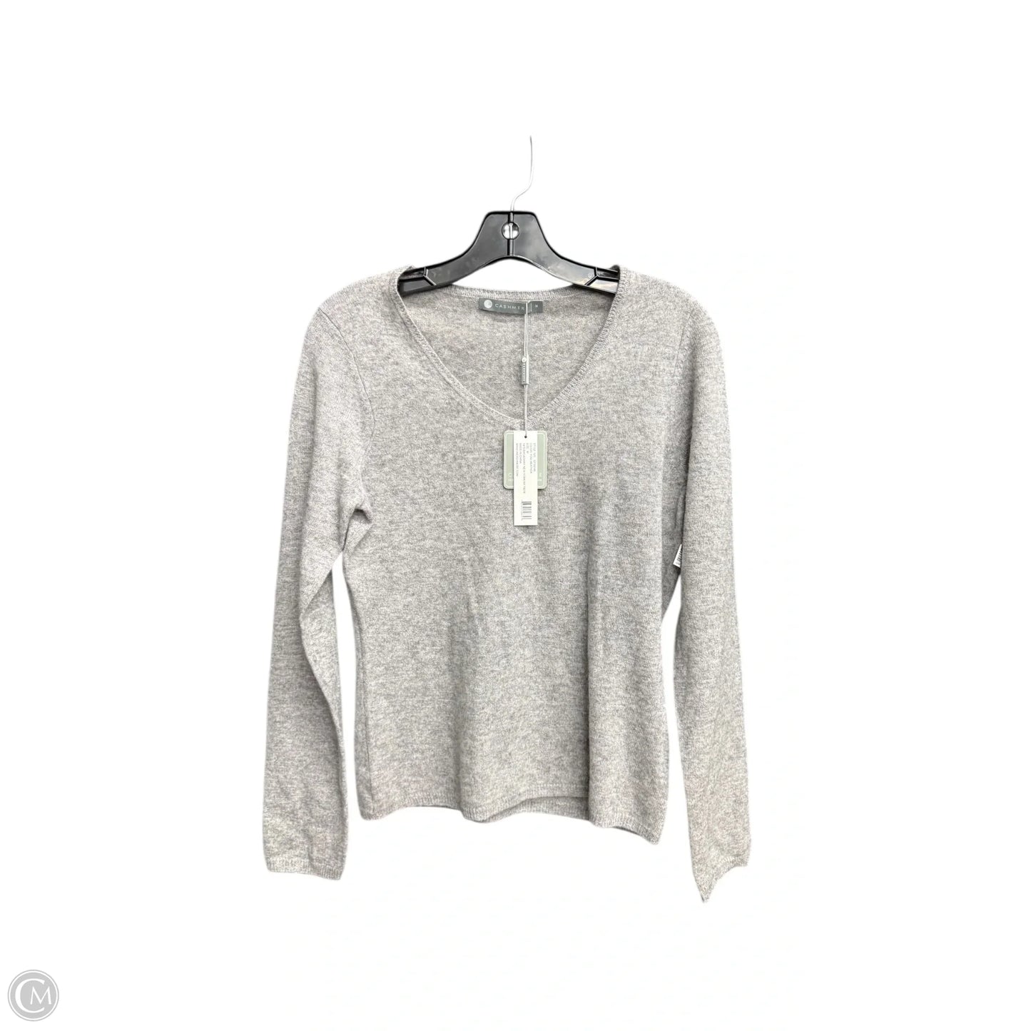 Sweater Cashmere By Clothes Mentor In Grey, Size: M