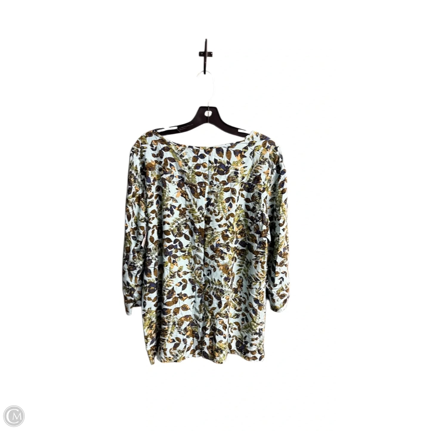 Top Long Sleeve By J. Jill In Floral Print, Size: M