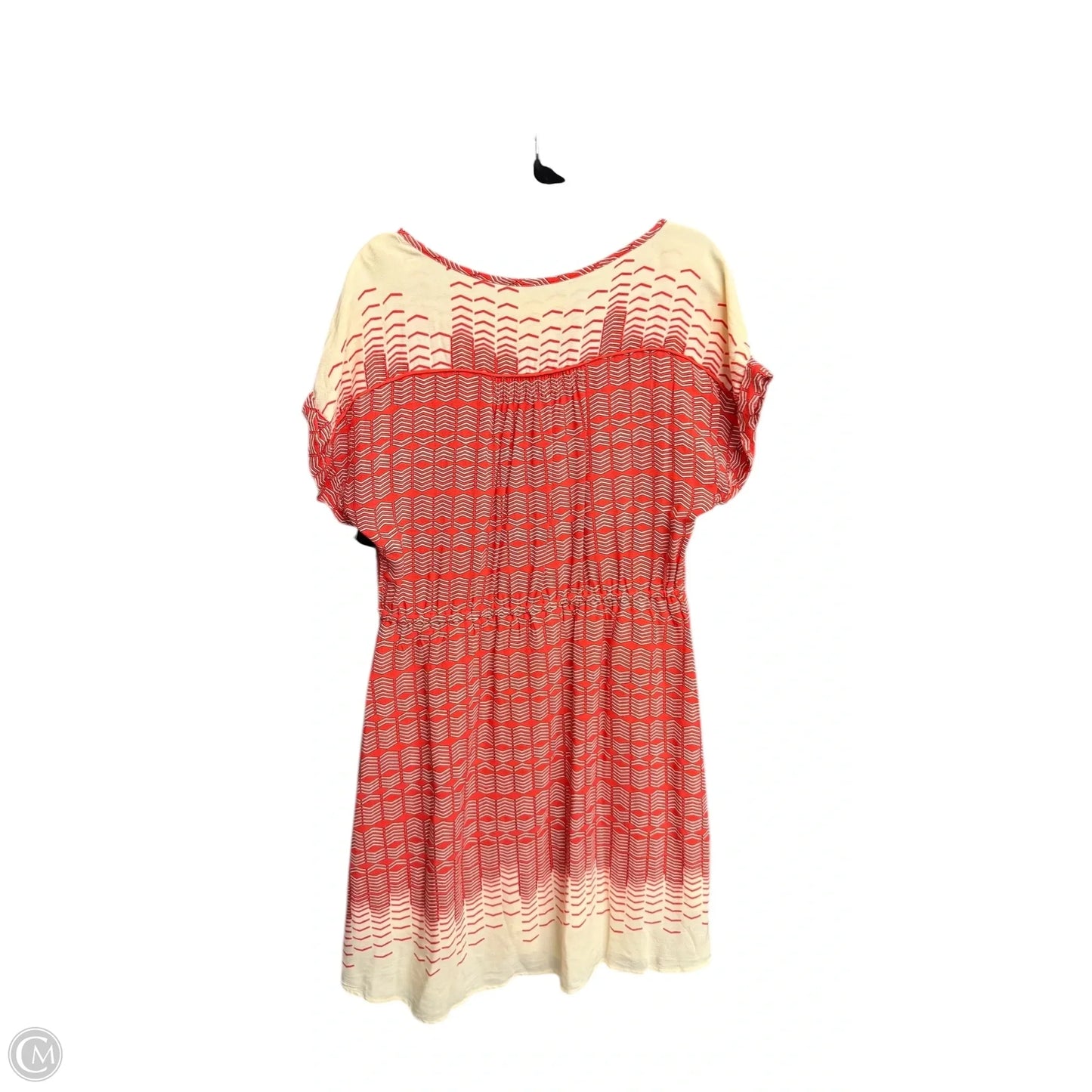 Dress Casual Short By Maeve In Cream & Pink, Size: L