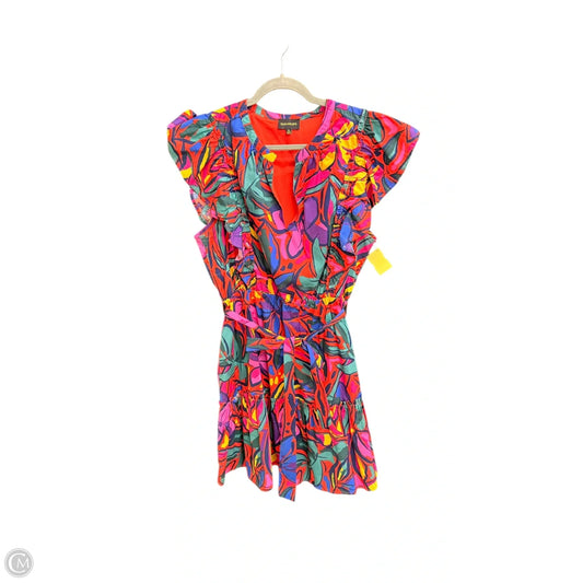 Dress Casual Short By Sugar Lips In Floral Print, Size: Xl