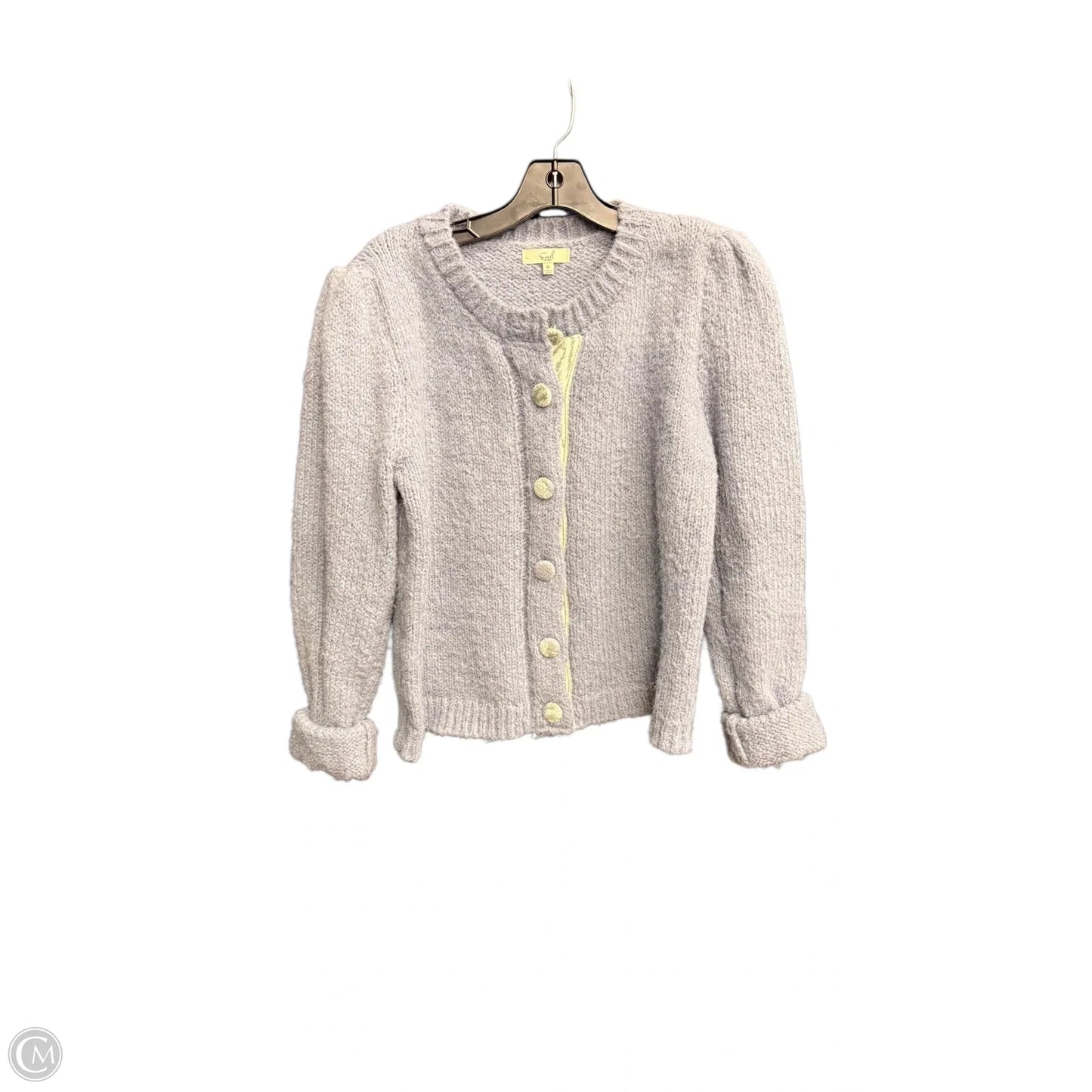 Sweater Cardigan By Easel In Blue, Size: M