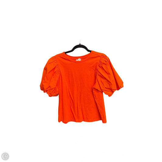 Top Short Sleeve By Mudpie In Orange, Size: S