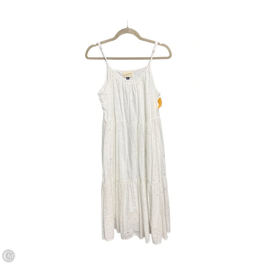 Dress Casual Midi By Universal Thread In White, Size: M