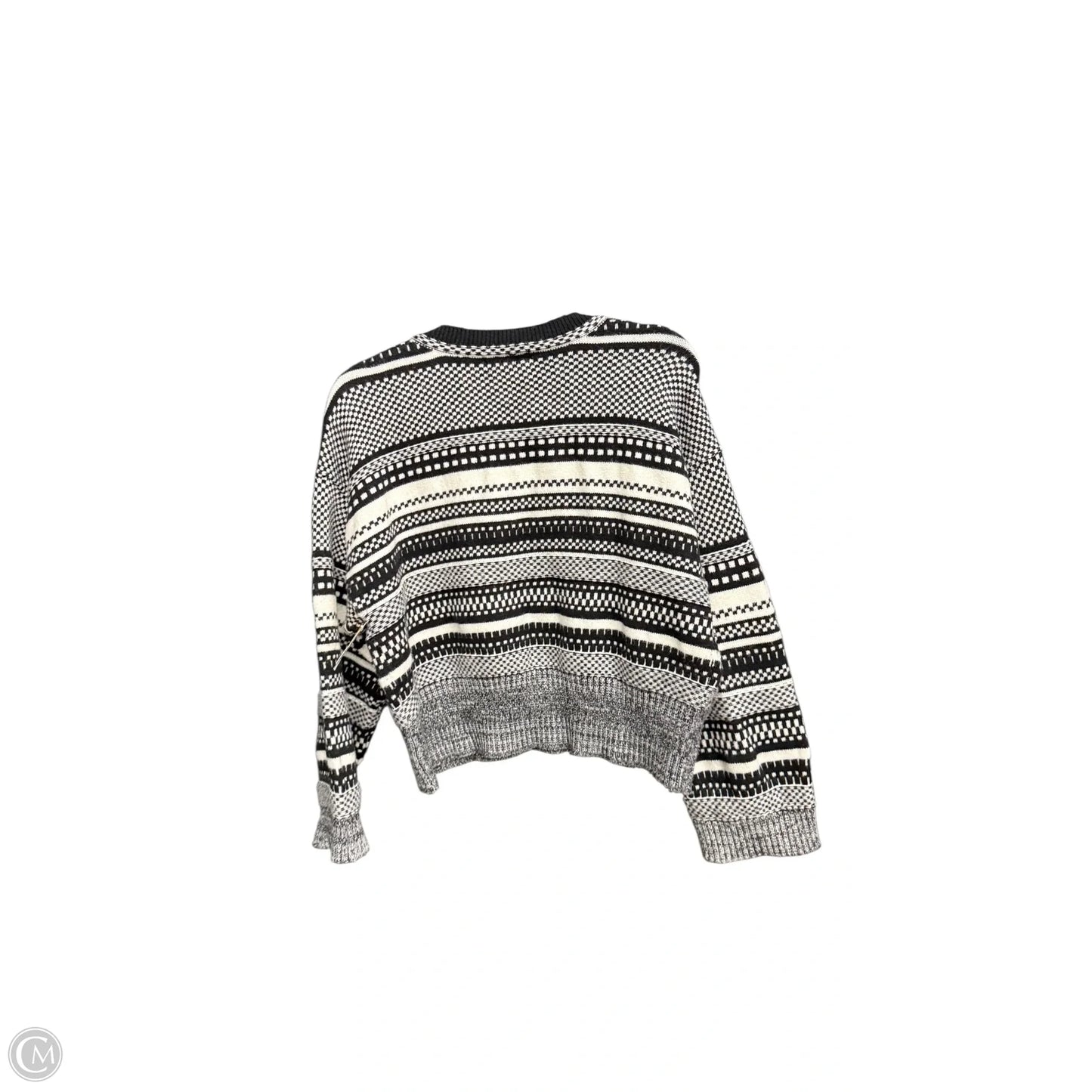 Sweater By Marled In Black & White, Size: M