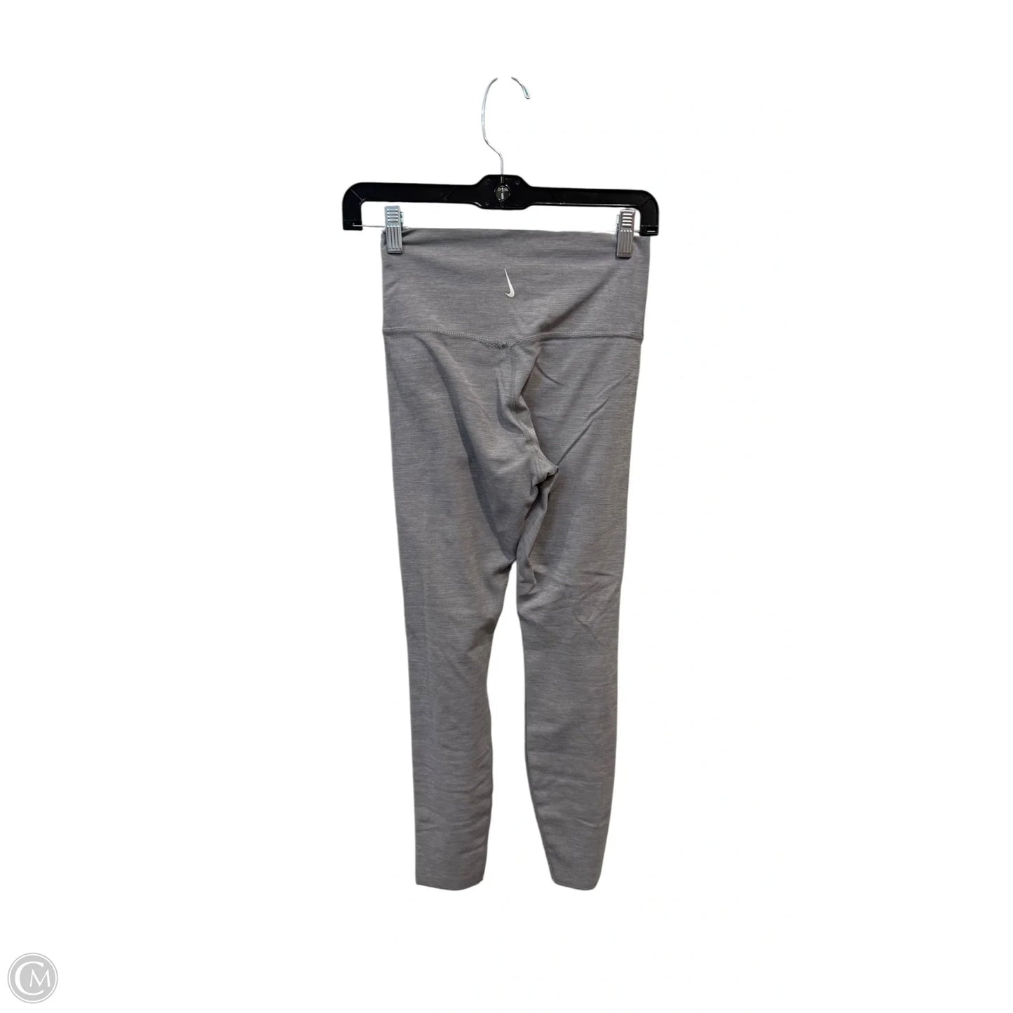 Athletic Leggings By Nike In Grey, Size: S