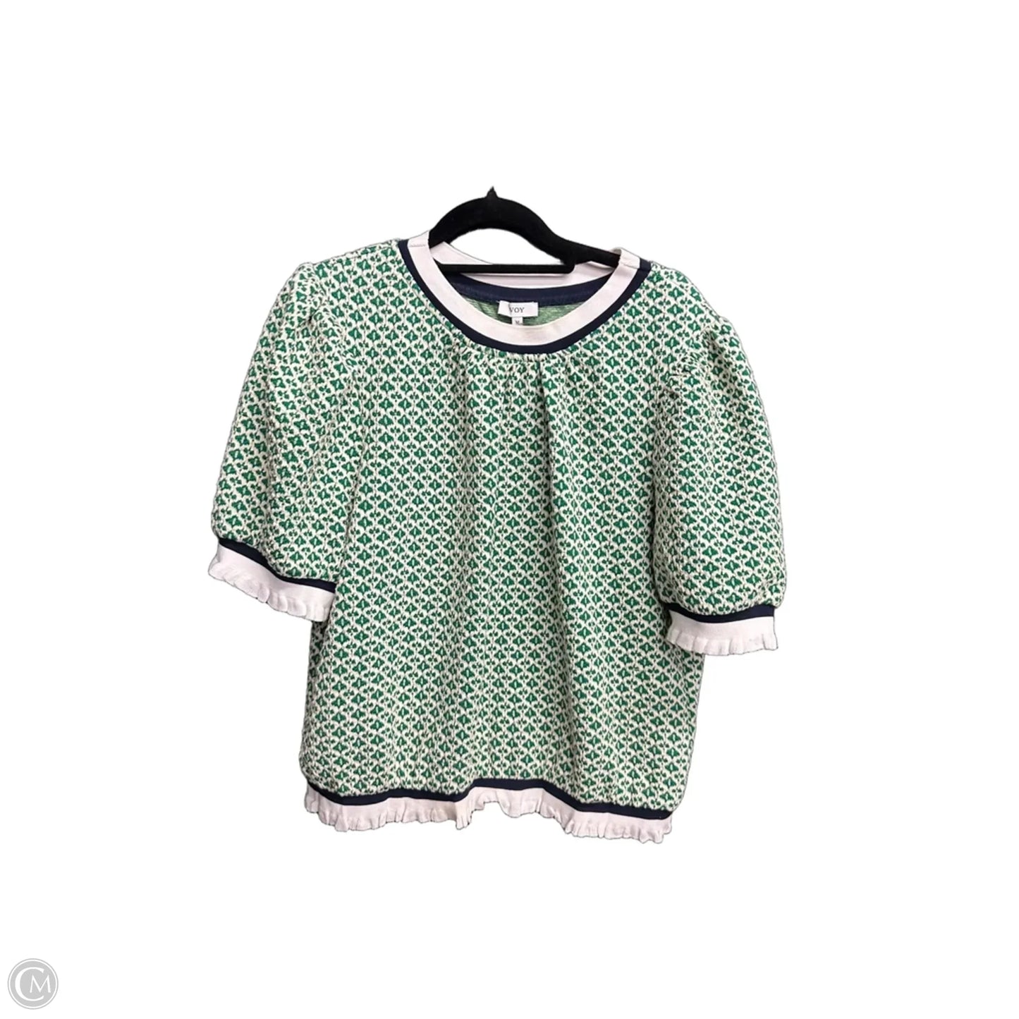 Top Short Sleeve By Voy In Floral Print, Size: M