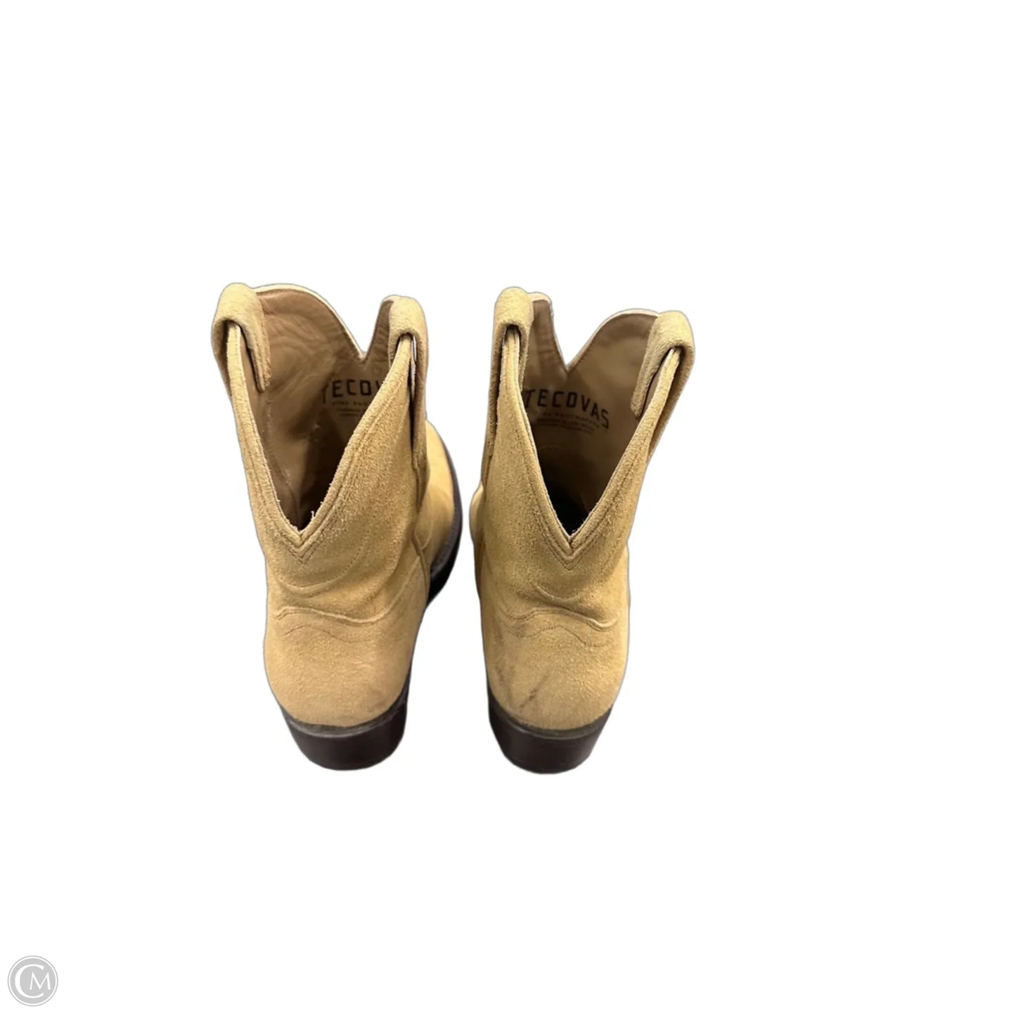 Boots Ankle Heels By Clothes Mentor In Beige, Size: 9