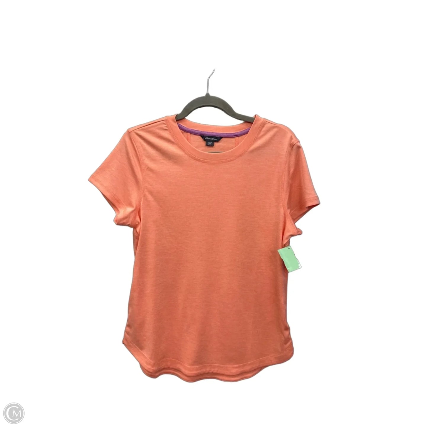 Athletic Top Short Sleeve By Eddie Bauer In Coral, Size: S