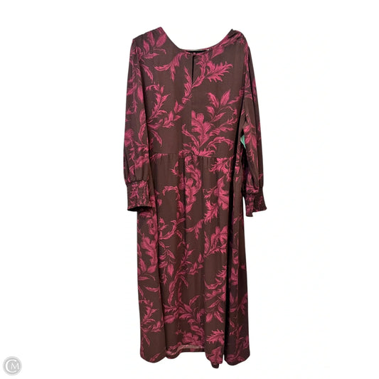 Dress Casual Maxi By Soft Surroundings In Black & Purple, Size: 2x