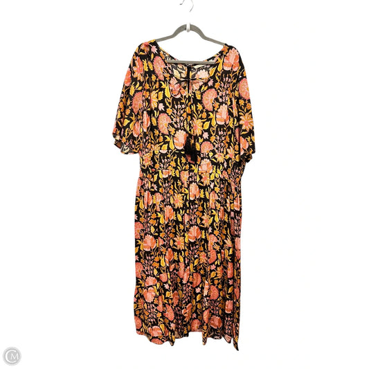 Dress Casual Maxi By Soft Surroundings In Floral Print, Size: 4x
