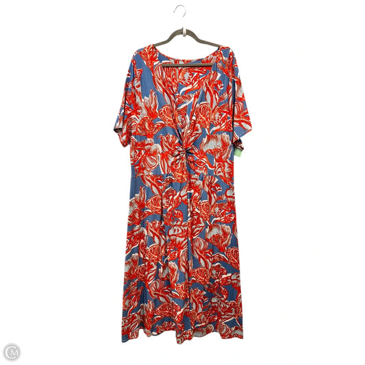 Dress Casual Maxi By Soft Surroundings In Floral Print, Size: 3x