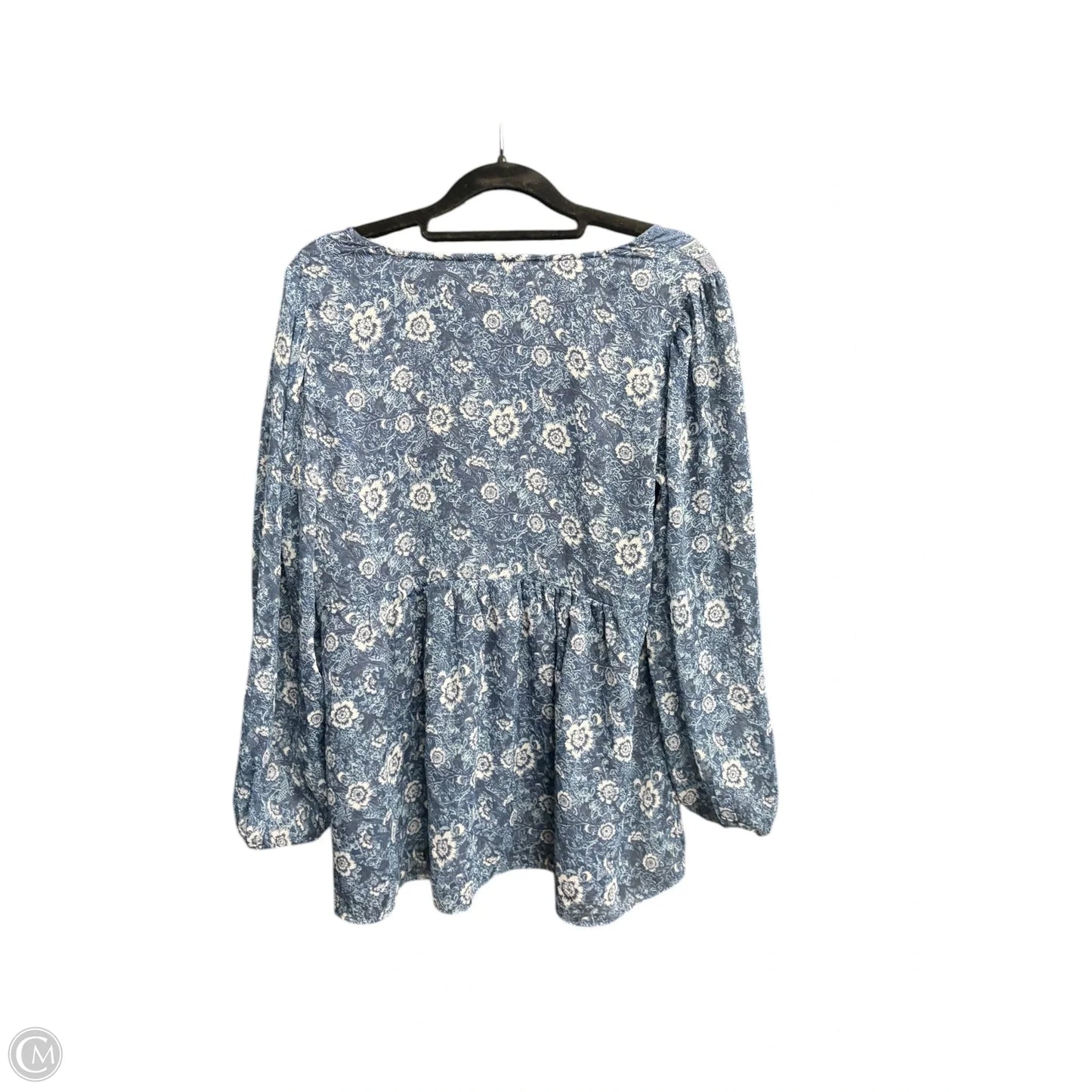 Top Long Sleeve By Lucky Brand In Floral Print, Size: M