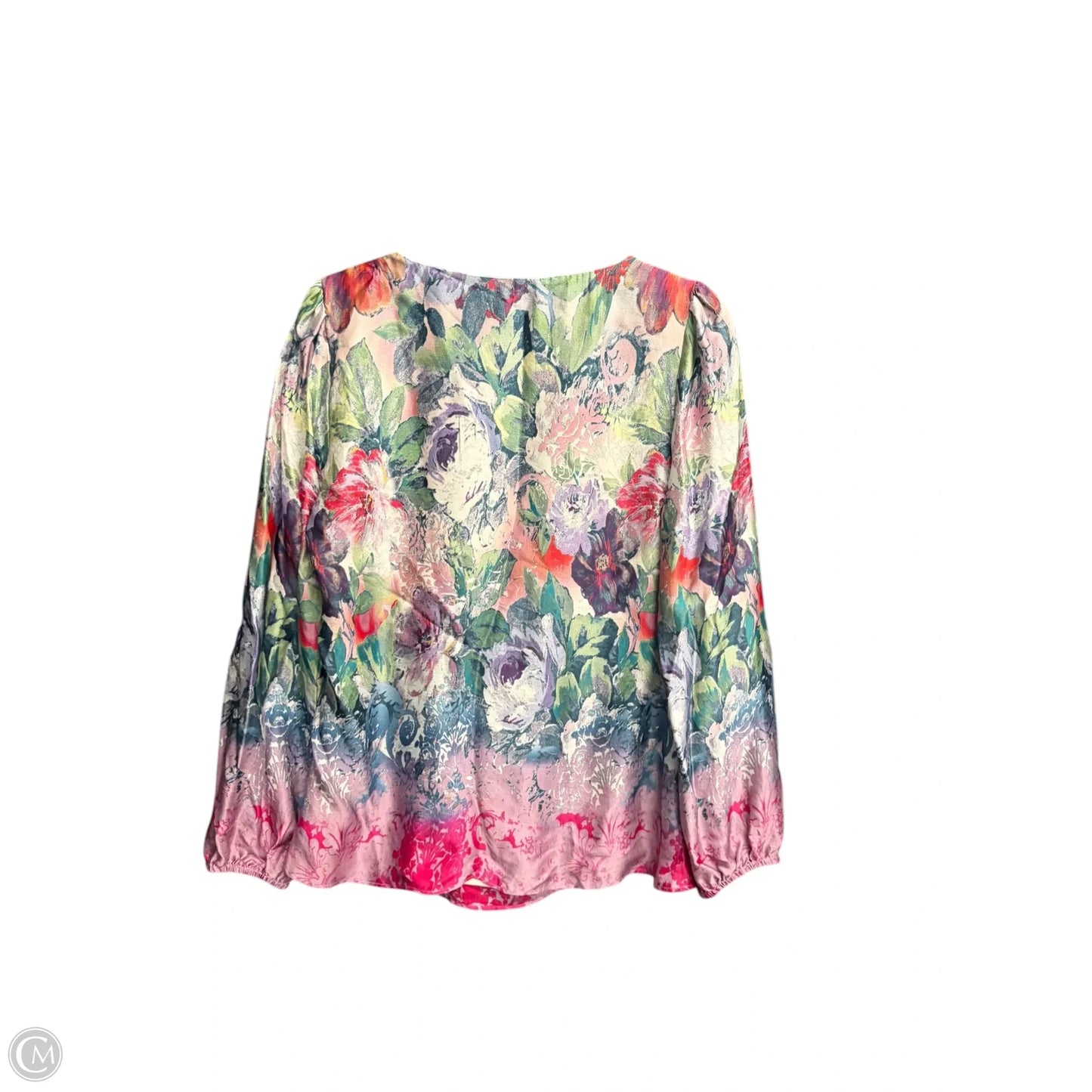 Top Long Sleeve By Sundance In Floral Print, Size: S