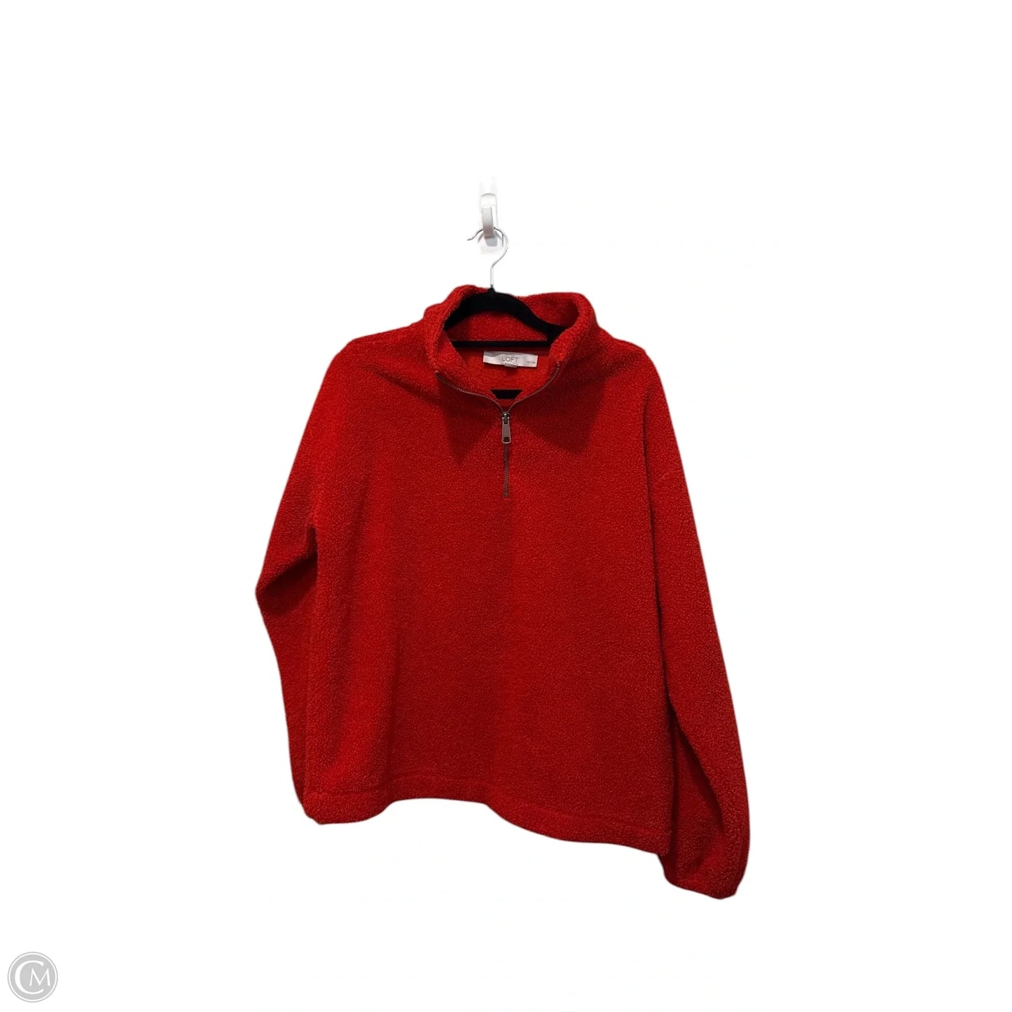 Sweatshirt Collar By Loft In Red, Size: Mp