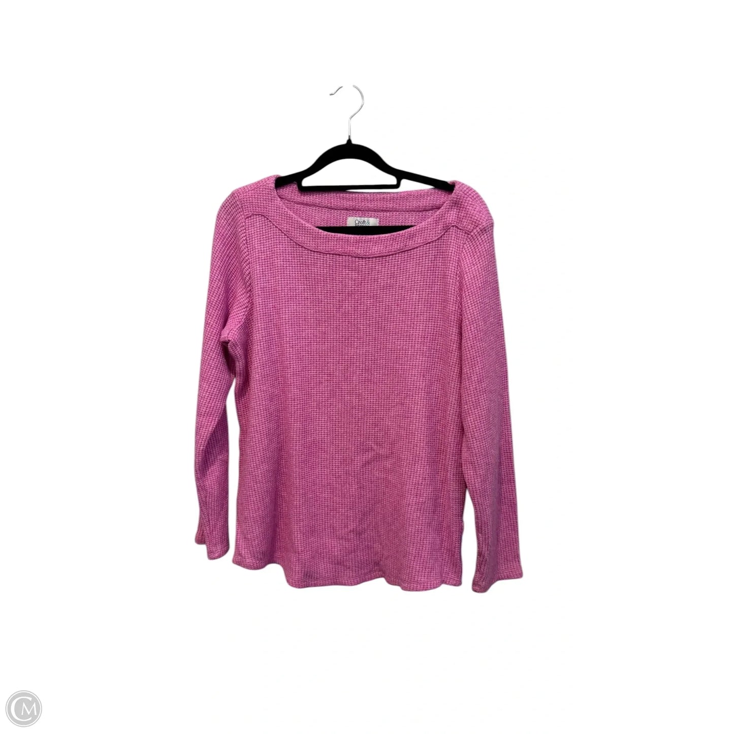 Top Long Sleeve By Croft And Barrow In Pink, Size: M