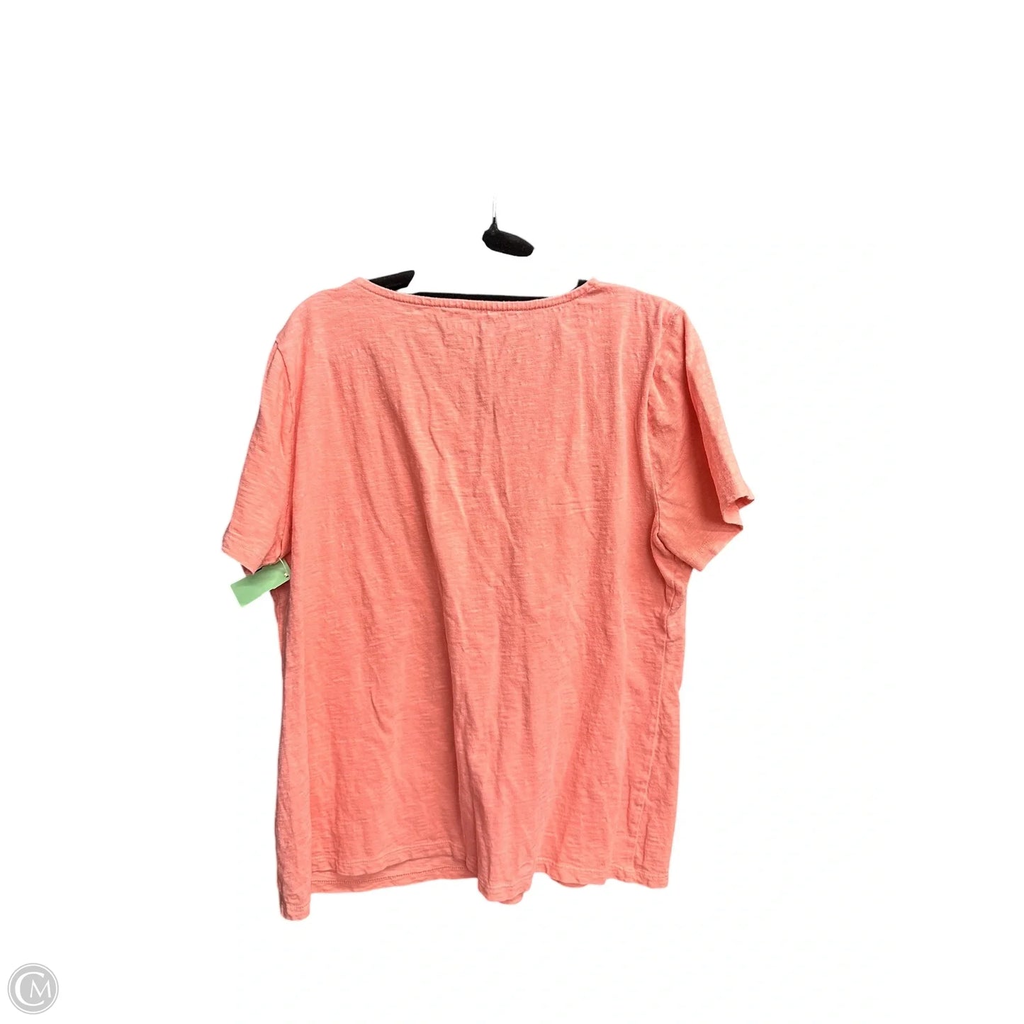 Top Short Sleeve By Talbots In Coral, Size: L