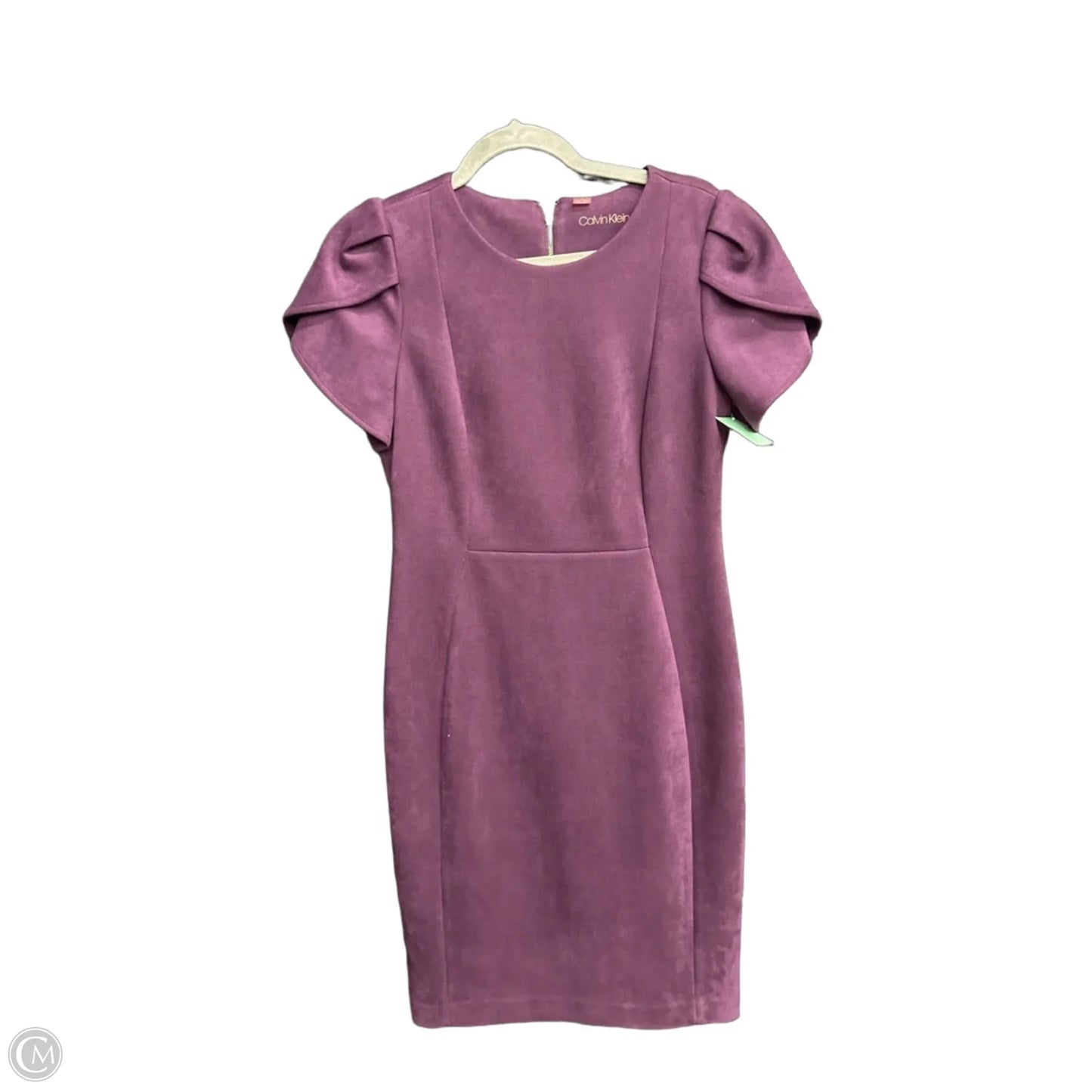 Dress Casual Midi By Calvin Klein In Purple, Size: M