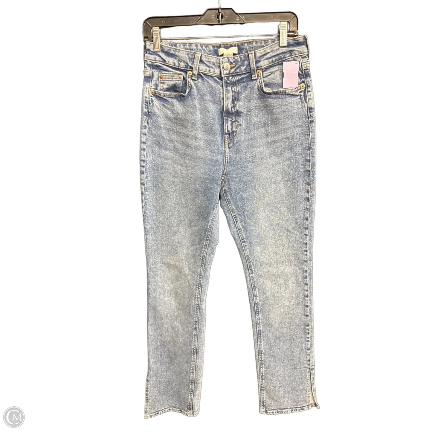 Jeans Straight By H&m In Blue Denim, Size: 10