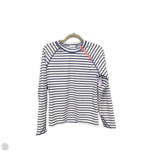 Top Long Sleeve By Cabana Life In Striped Pattern, Size: L