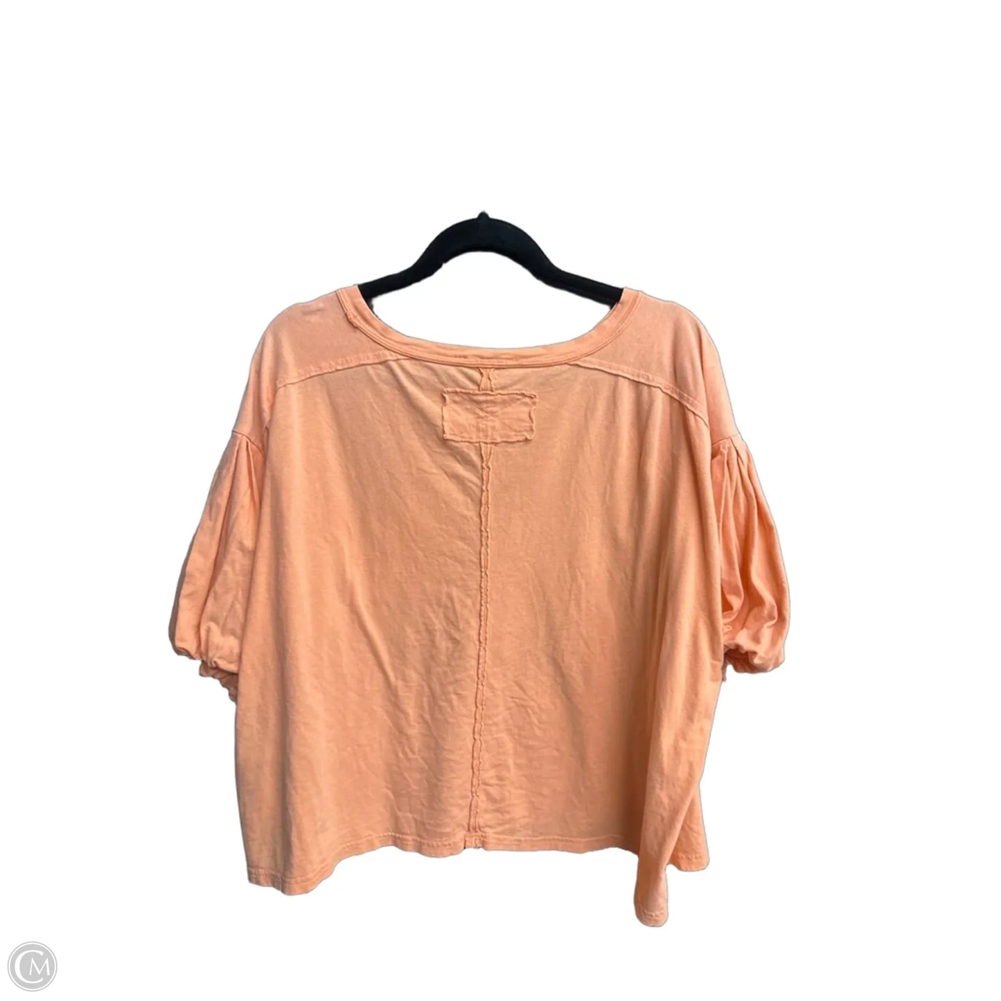 Top Short Sleeve By Easel In Coral, Size: L
