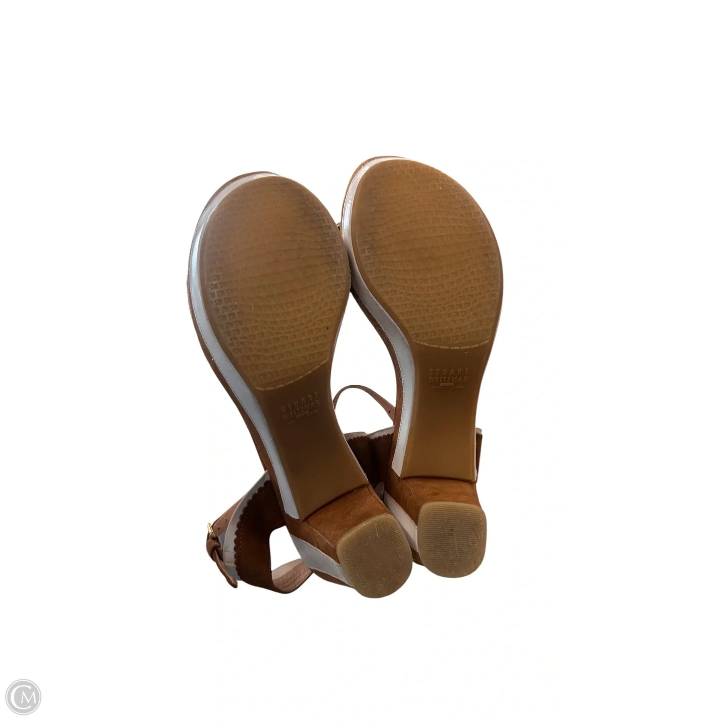 Shoes Designer By Stuart Weitzman In Brown & White, Size: 11