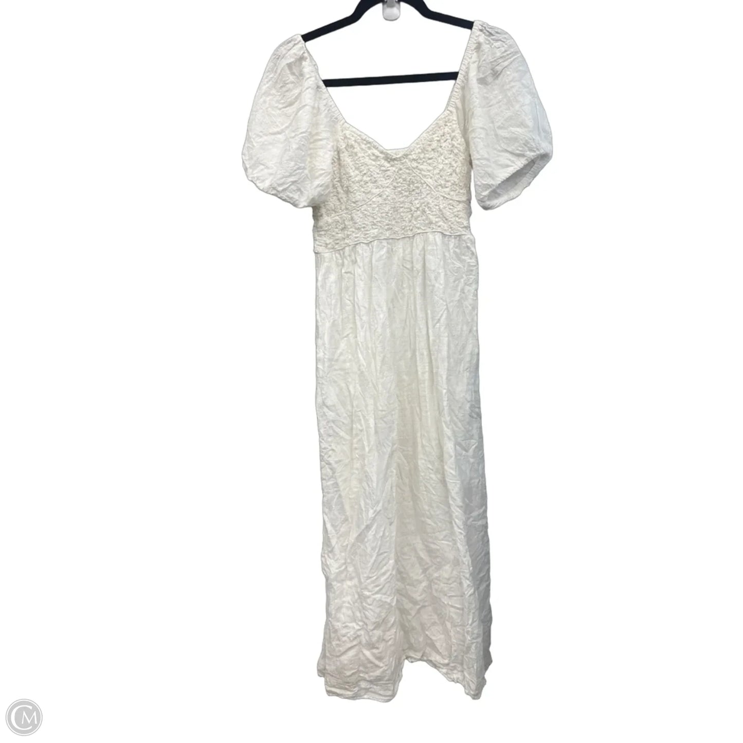 Dress Casual Maxi By Top Shop In Cream, Size: M