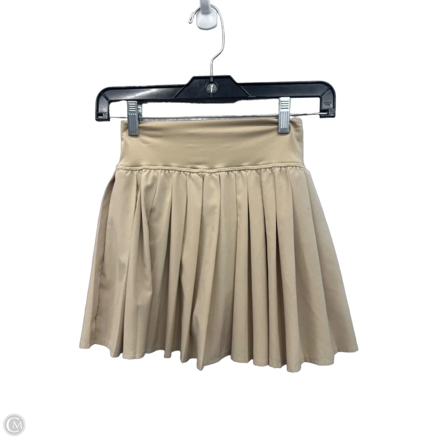 Athletic Skirt By Vanilla Star In Tan, Size: Xs