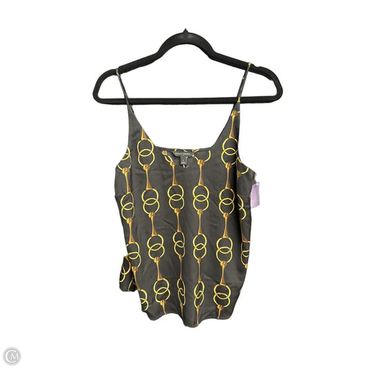 Top Sleeveless By Banana Republic In Black & Gold, Size: S