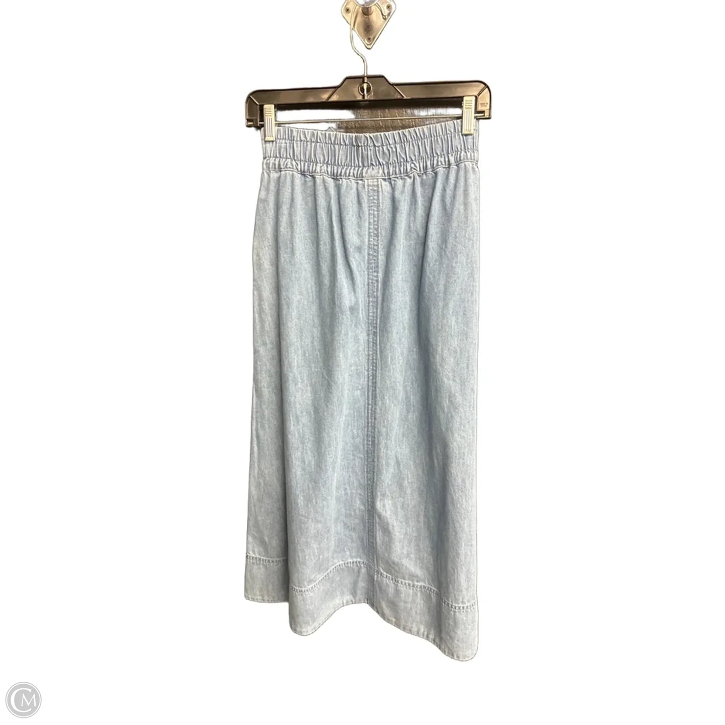 Skirt Midi By Universal Thread In Blue Denim, Size: 4