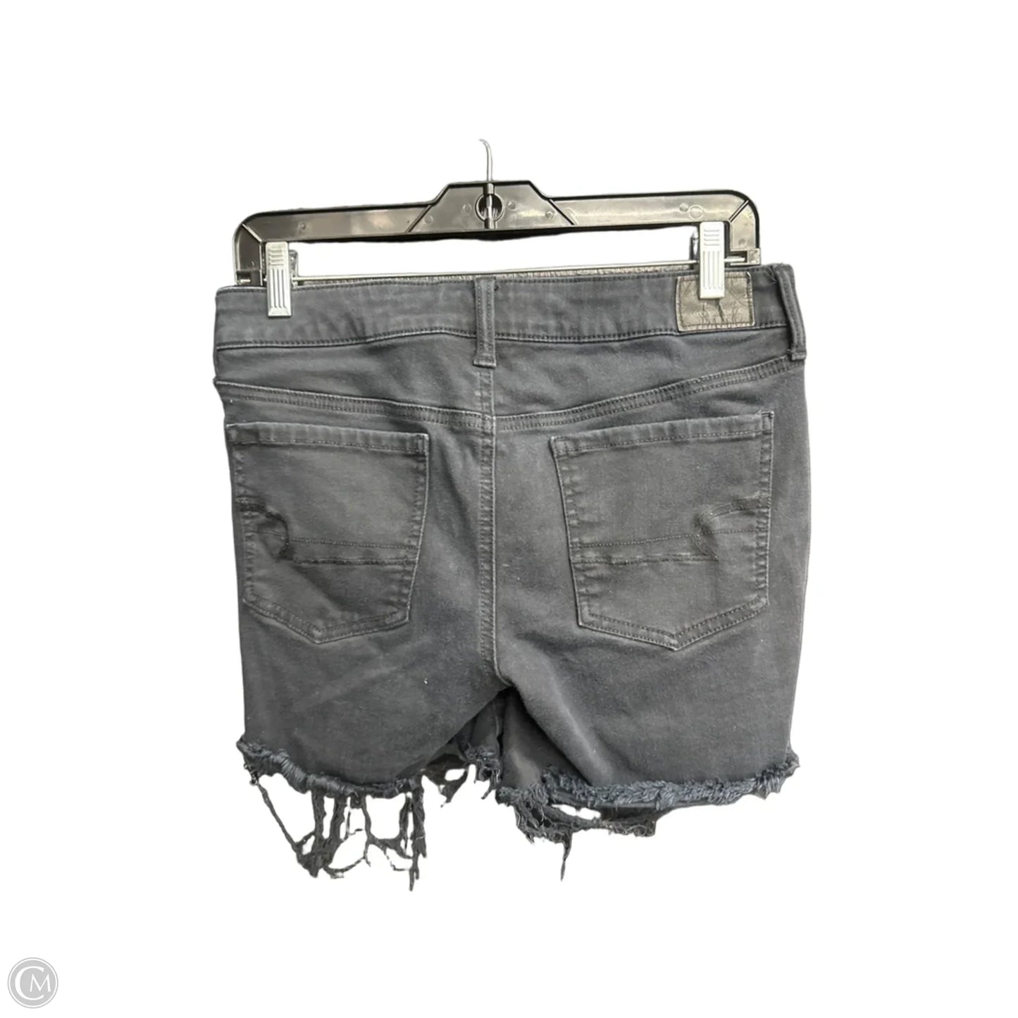 Shorts By American Eagle In Black Denim, Size: 10