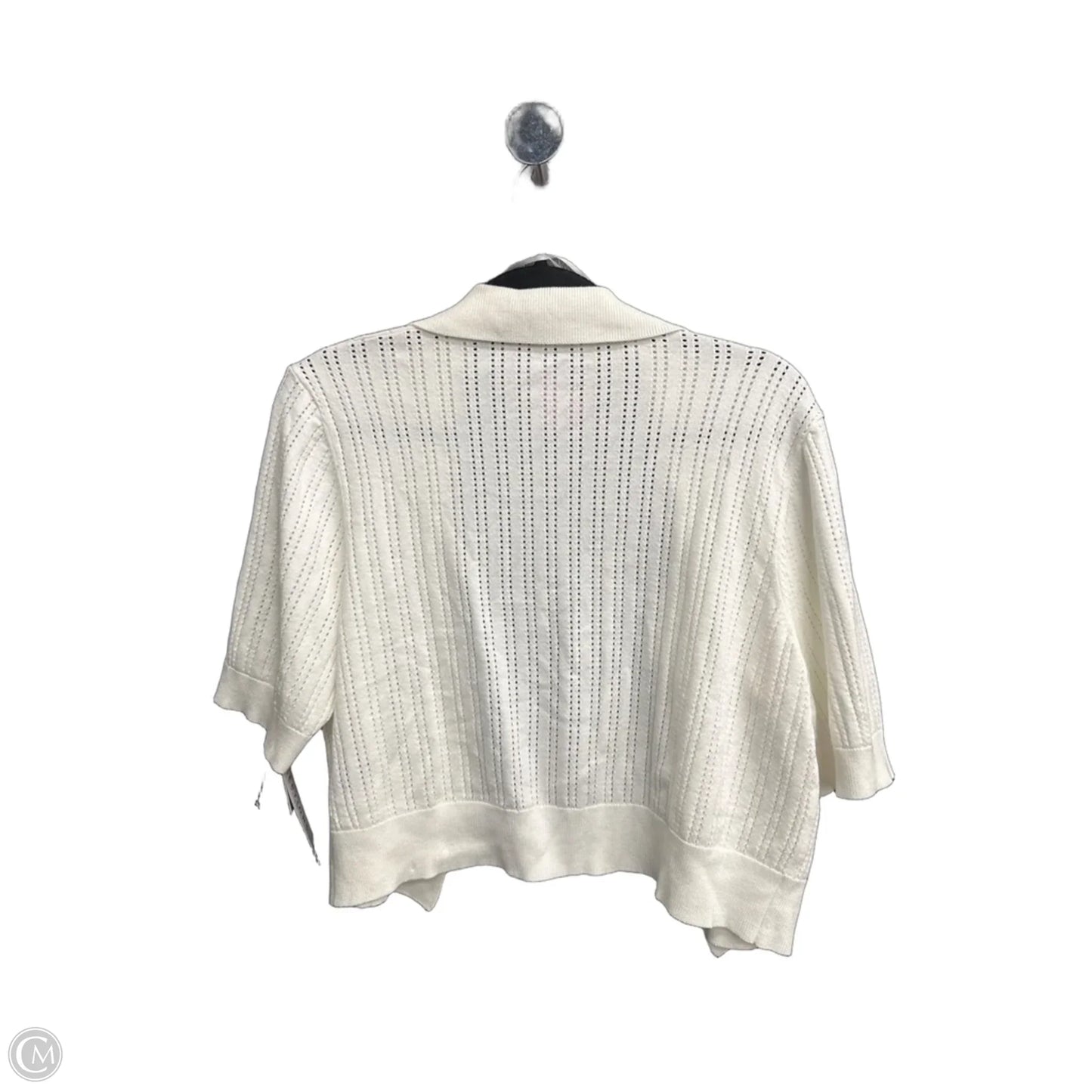 Cardigan By Perceptions In White, Size: Xl