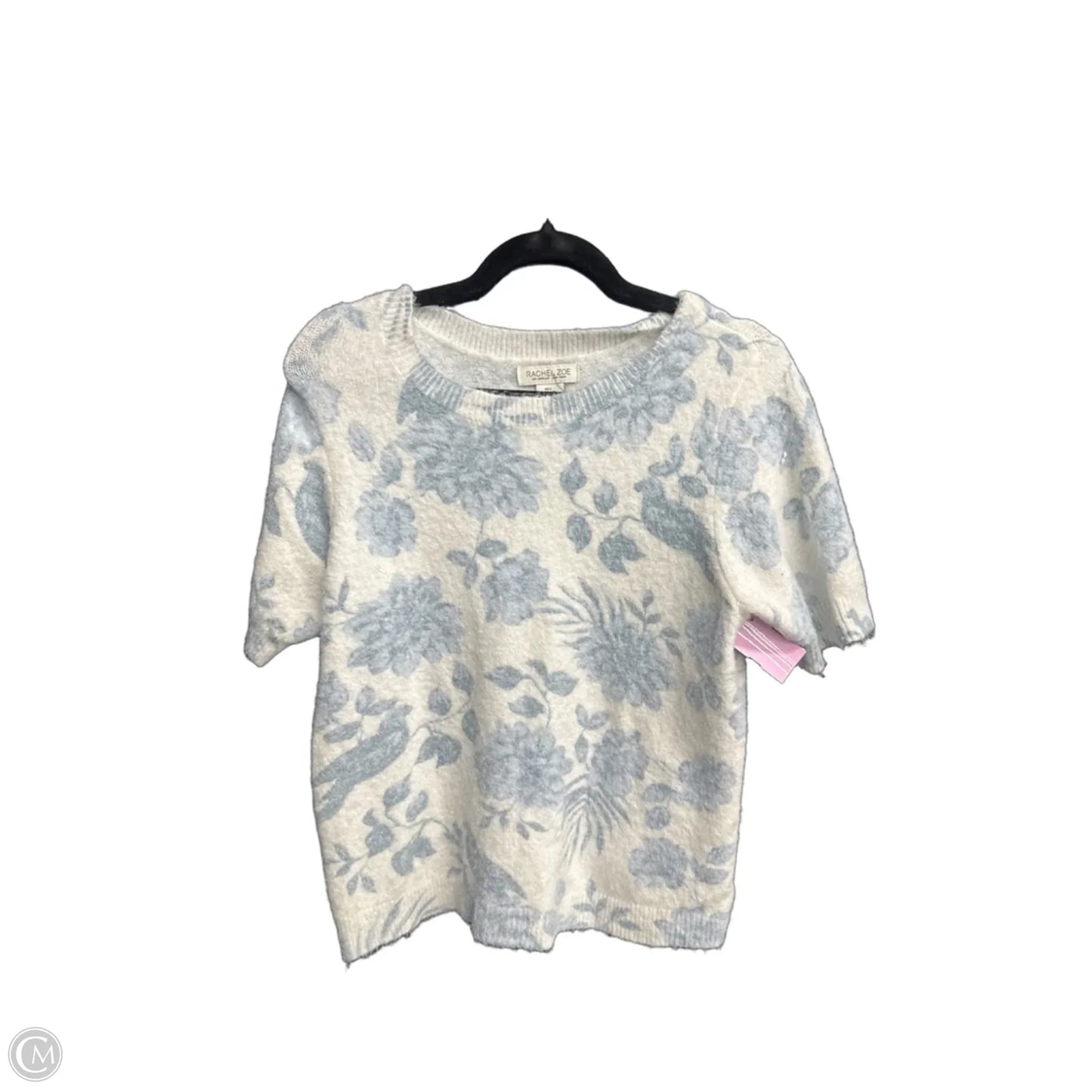 Sweater Short Sleeve By Rachel Zoe In Floral Print, Size: L