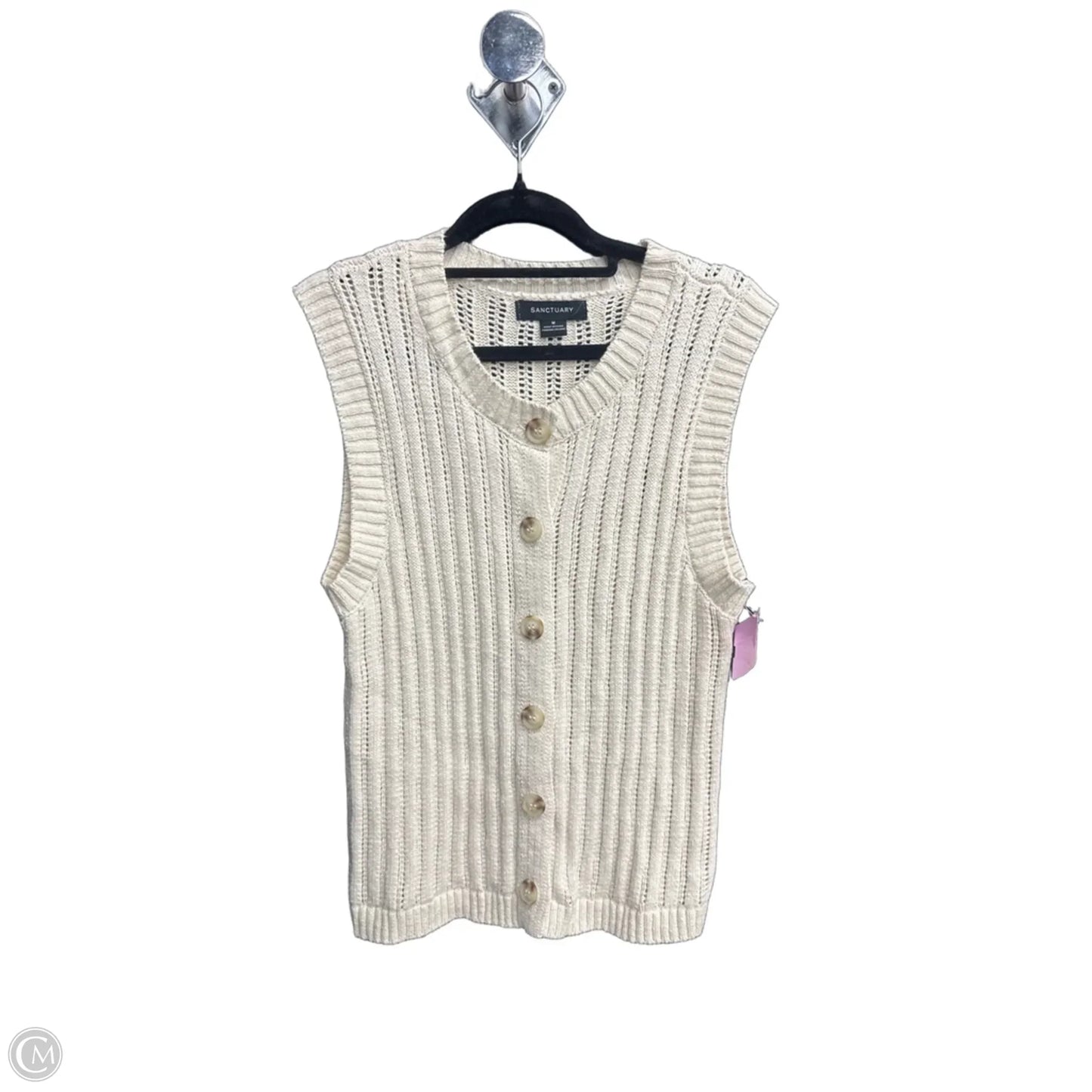 Top Sleeveless By Sanctuary In Cream, Size: M