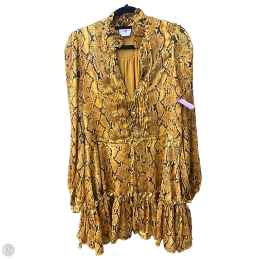 Dress Casual Short By Buddy Love In Snakeskin Print, Size: S