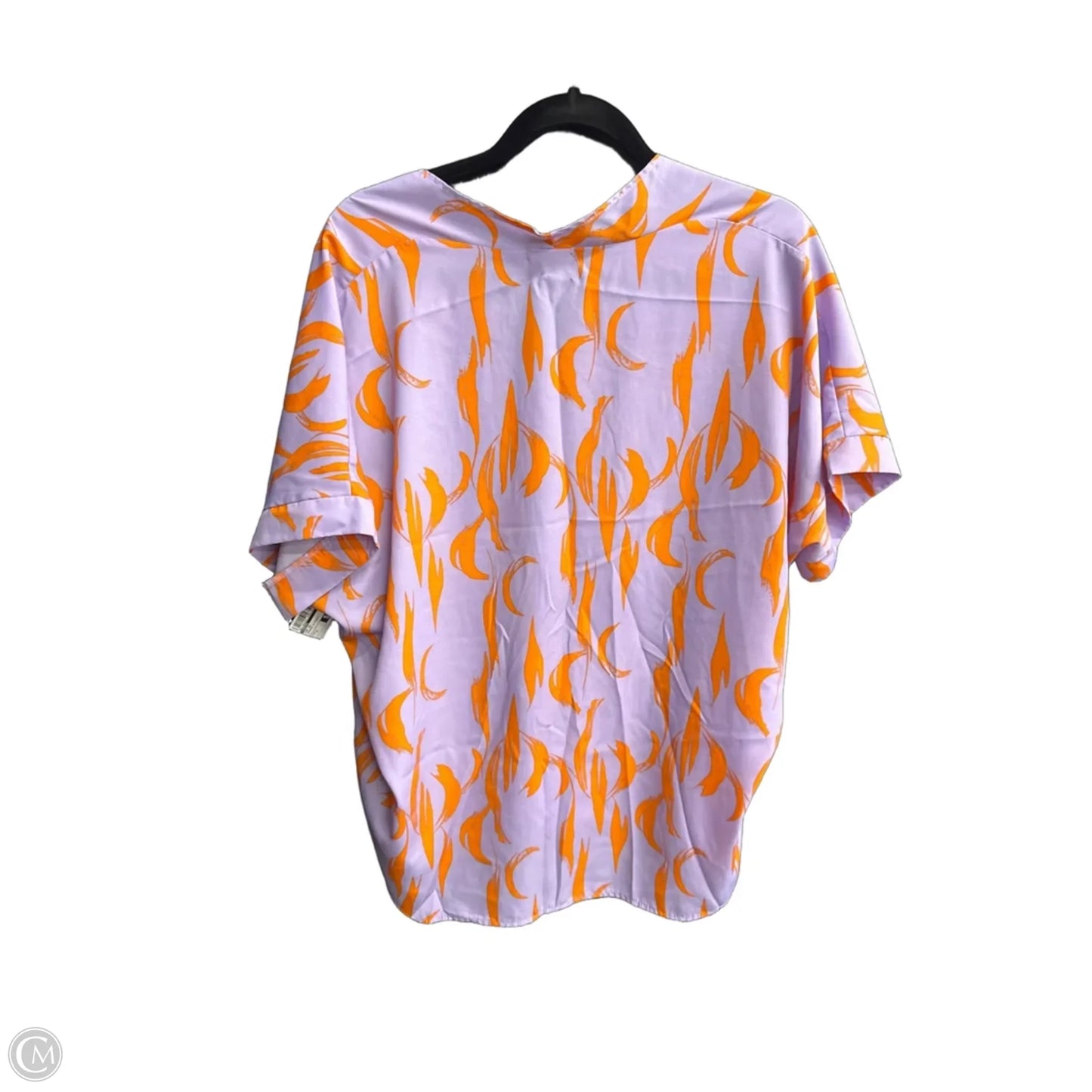 Top Short Sleeve By Jodifl In Orange & Purple, Size: L