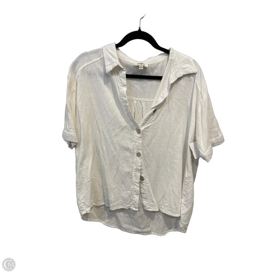 Top Short Sleeve By Umgee In White, Size: M