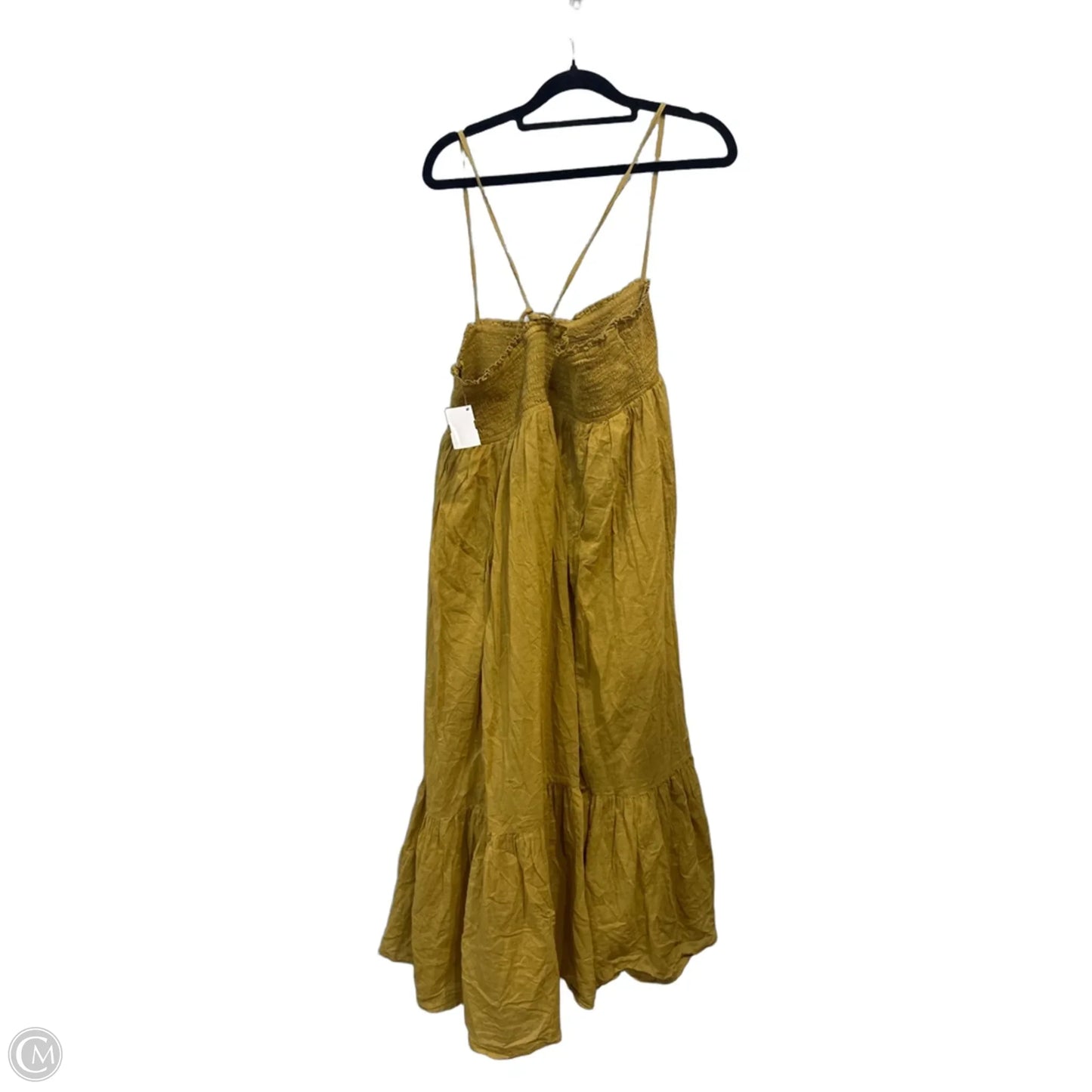 Dress Casual Midi By Free People In Yellow, Size: S