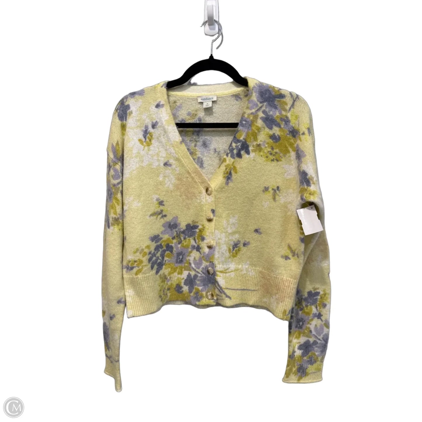 Sweater Cardigan By Sundance In Floral Print, Size: M