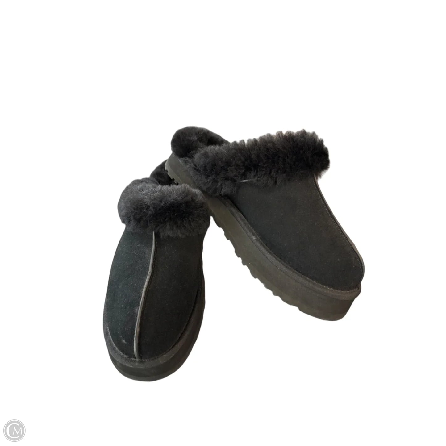 Slippers Designer By Ugg In Black, Size: 11